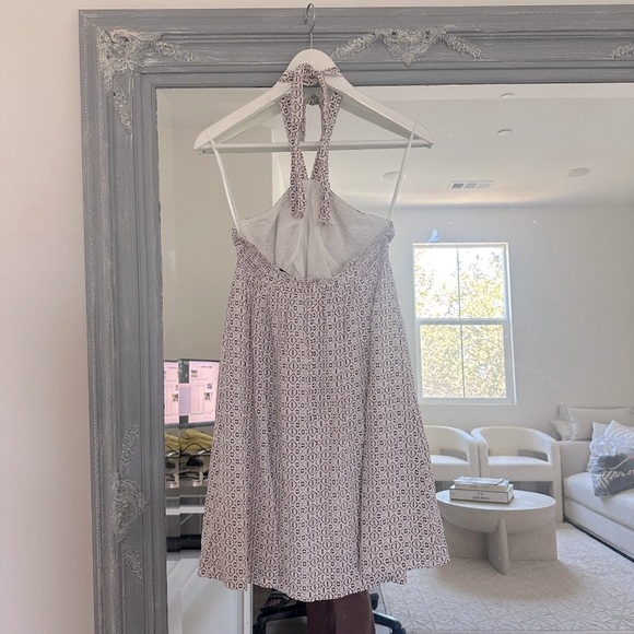 Madewell Silk Echo Grid Convertible‎ Halter Dress Sundress Babydoll in 0 XS - Picture 7 of 10